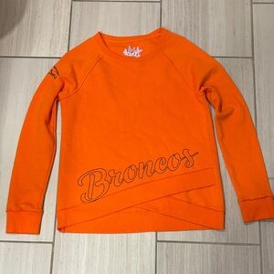 Touch by Alyssa Milano Super Soft Orange Broncos Long Sleeve Shirt